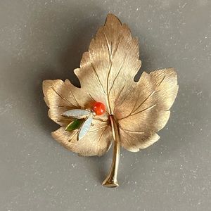 Vintage Leaf Brooch